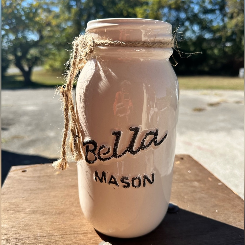 Bella Mason Jar Vase